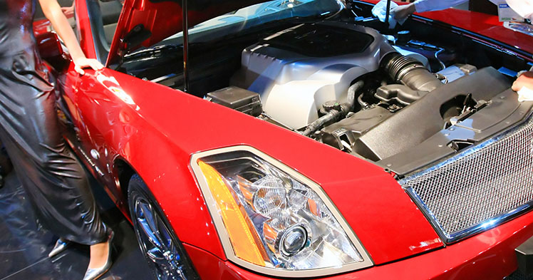 car in repair shop