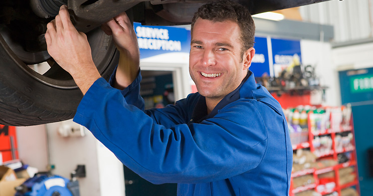 working on wheel repair